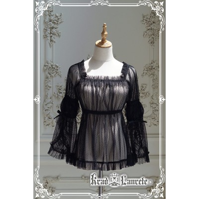 Krad Lanrete Medusa Dotted Tulle Blouse(Reservation/3 Colours/Full Payment Without Shipping)